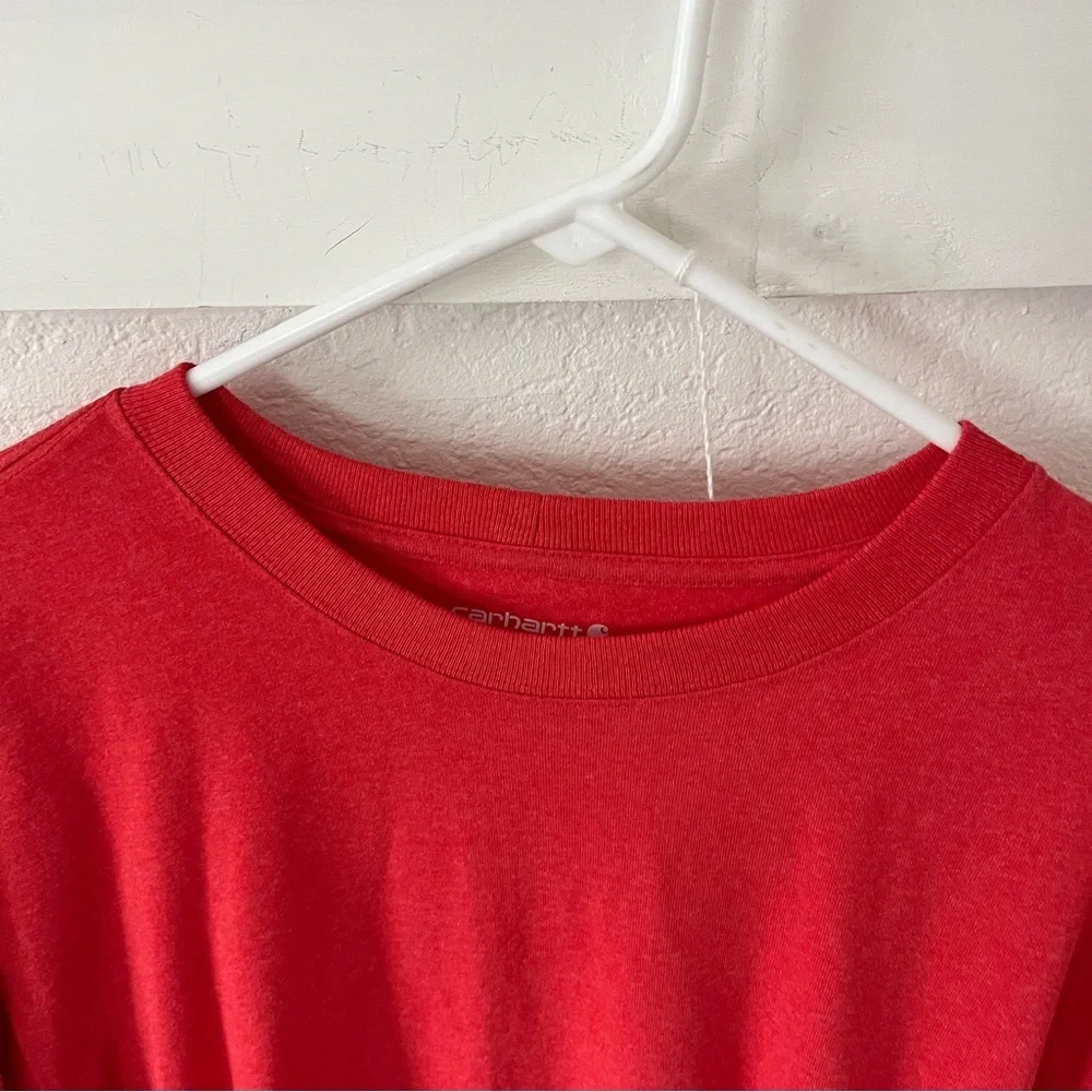 Carhartt Men's Large Tall Loose Fit Logo Long Sleeve Shirt. - Picture 2 of 8